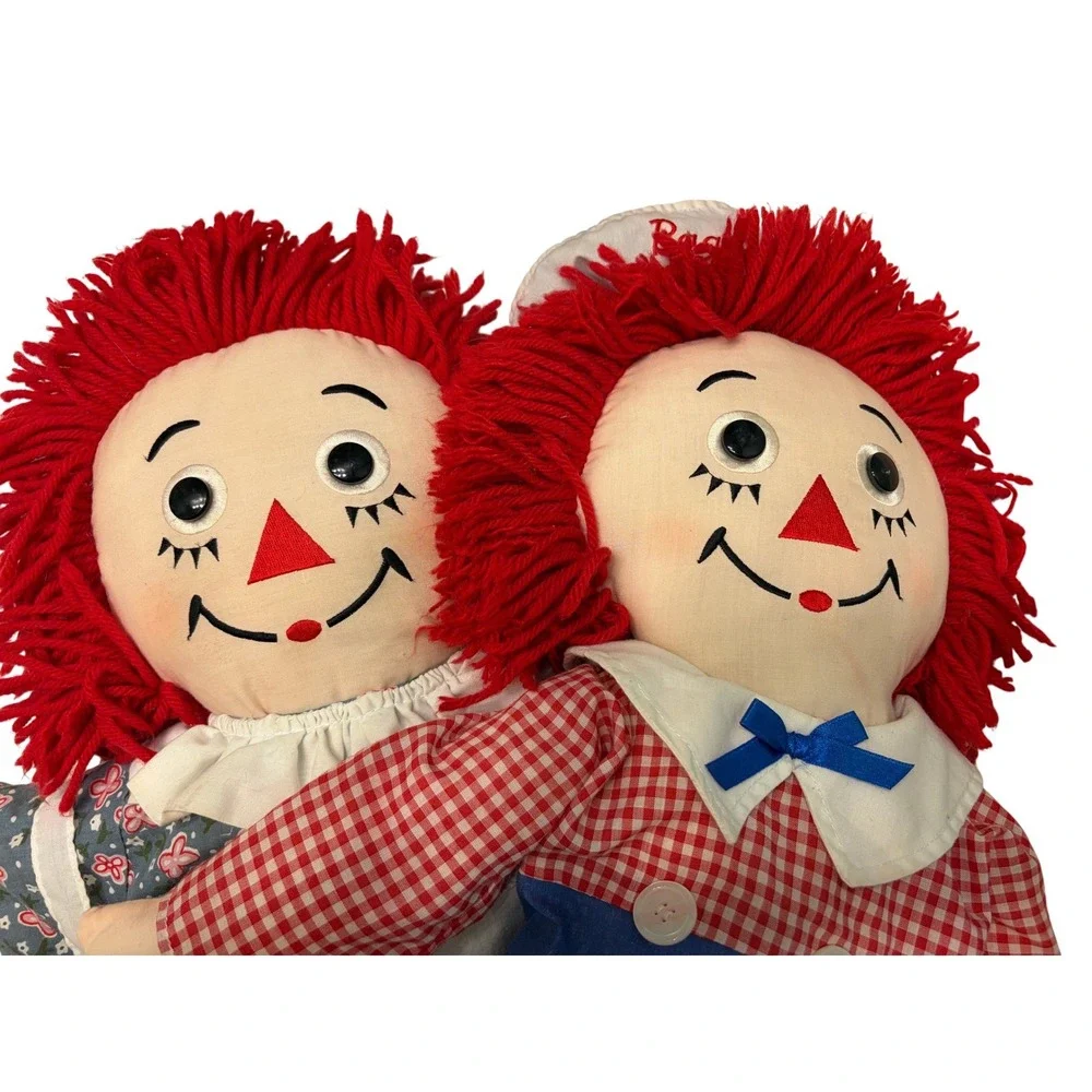 Raggedy Ann 85th & Andy‎ 80th Birthday Commemorative Plush Doll Set Vintage